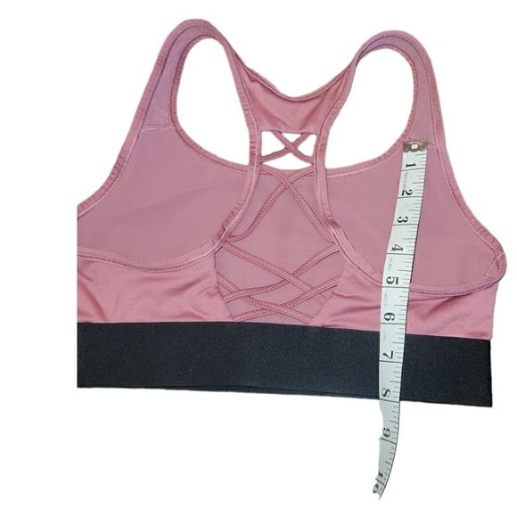 Victorias Secret Sport Player Racerback Wireless Unlined Sports Bra Rose Pink S - Picture 9 of 9
